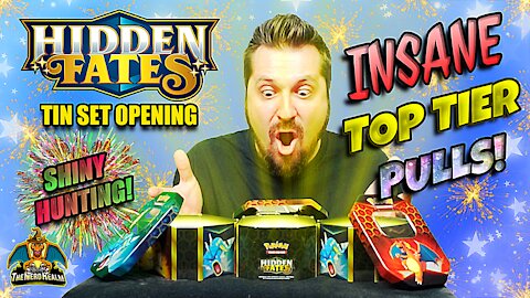 ⭐Insane Pulls⭐ Hidden Fates Tin Set #6 | Shiny Hunting | Pokemon Cards Opening