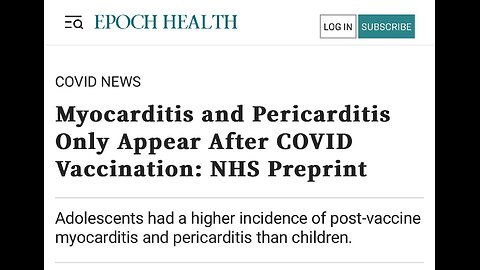 Myocarditis and pericarditis only occur after vaccination and not after COVID-19 infection…