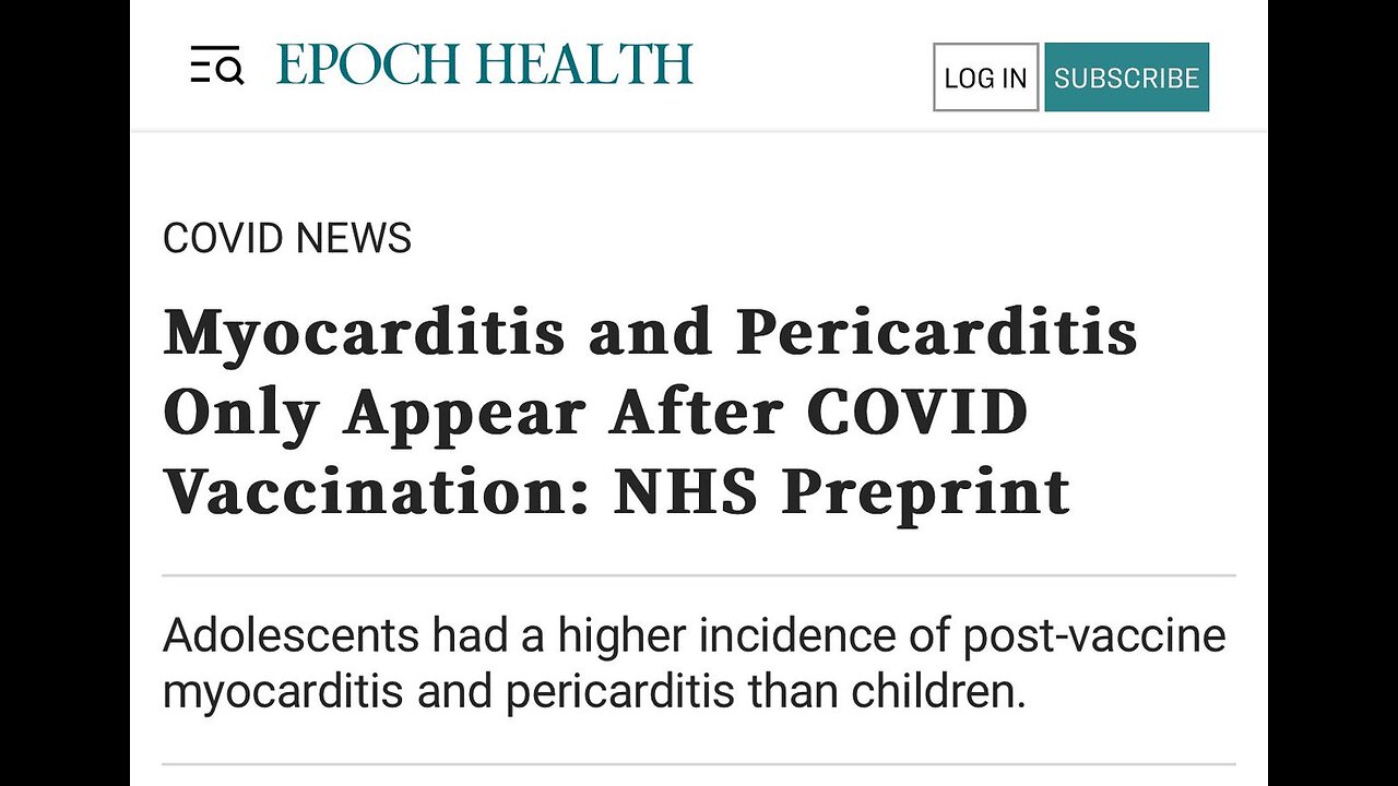 Myocarditis and pericarditis only occur after vaccination and not after COVID-19 infection…