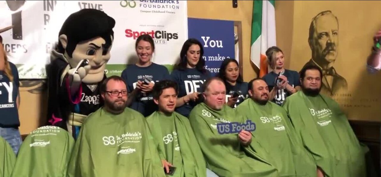 Head-shaving event at McMullan's