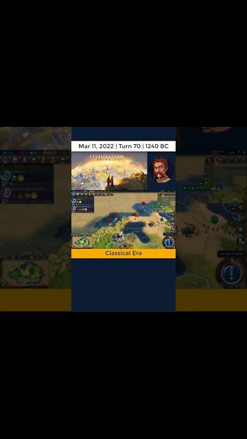 #oneturnadaychallenge #civ6 – Turn 70 - RIP! #shorts