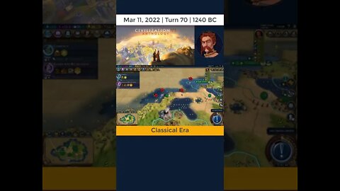 #oneturnadaychallenge #civ6 – Turn 70 - RIP! #shorts