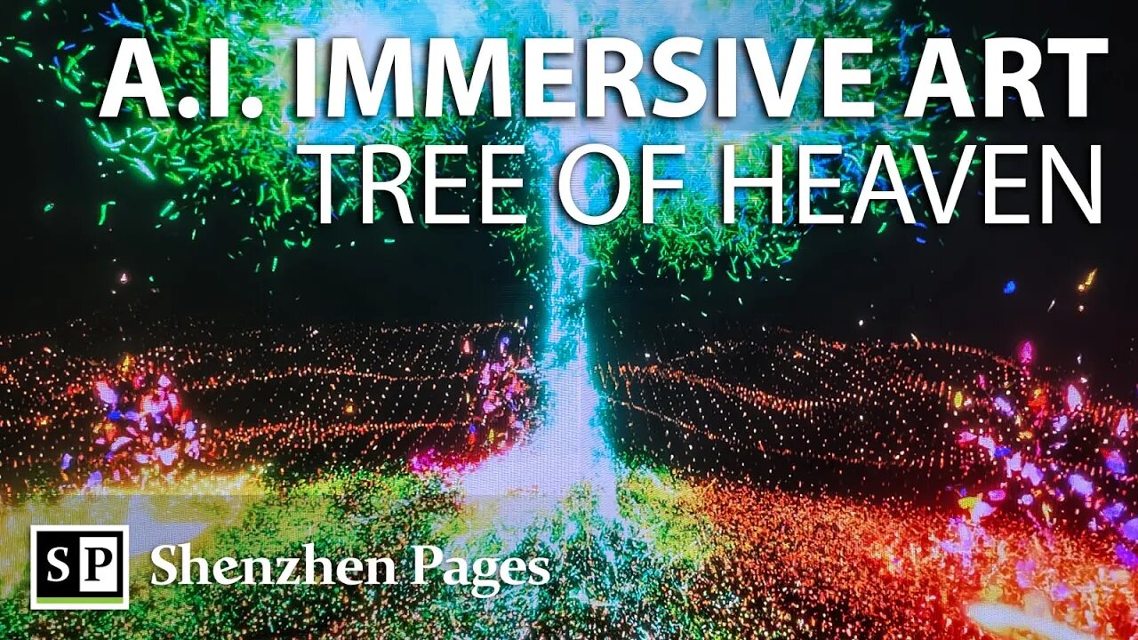 An AI generated "Tree of Heaven" Virtual Paradise attracted the Most Visitors at the Museum