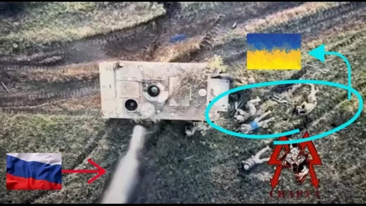 Russian drones dropping explosives on Ukrainian soldiers.