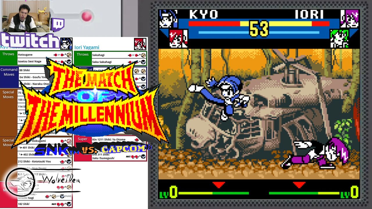 (NeoGeo Pocket Color) SNK vs. Capcom MotM - 28 - Tag Mode - Anti-Orochi - Lv Gamer