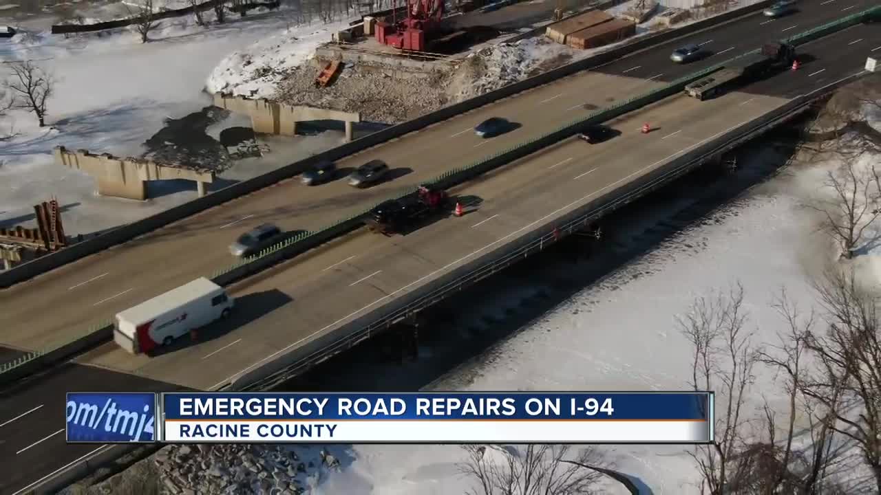 Road repairs on I-94 causing traffic backups