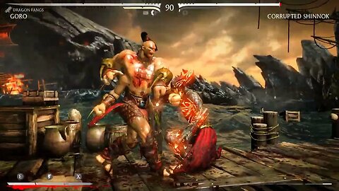 Defeating Corrupted Shinnok World's Strongest Mortal Kombat XL Mod
