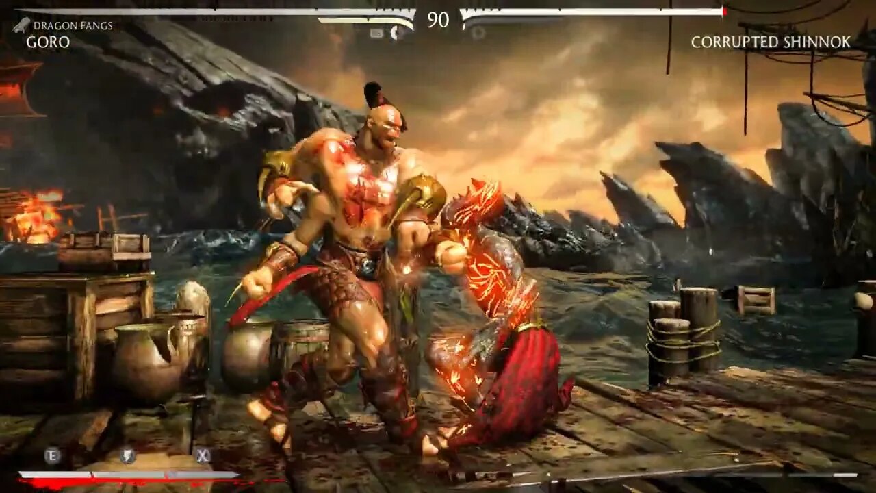 Defeating Corrupted Shinnok World's Strongest Mortal Kombat XL Mod