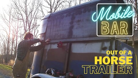 Turning rusty trailer into Beautiful Bar - Mobile Bar Build Ep.4