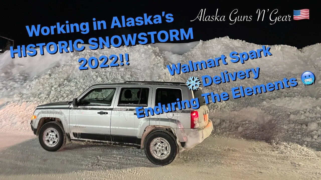 🥶HISTORIC HEAVY SNOWFALL SLAMS ALASKA!!🌨 Walmart Delivery Challenges!!