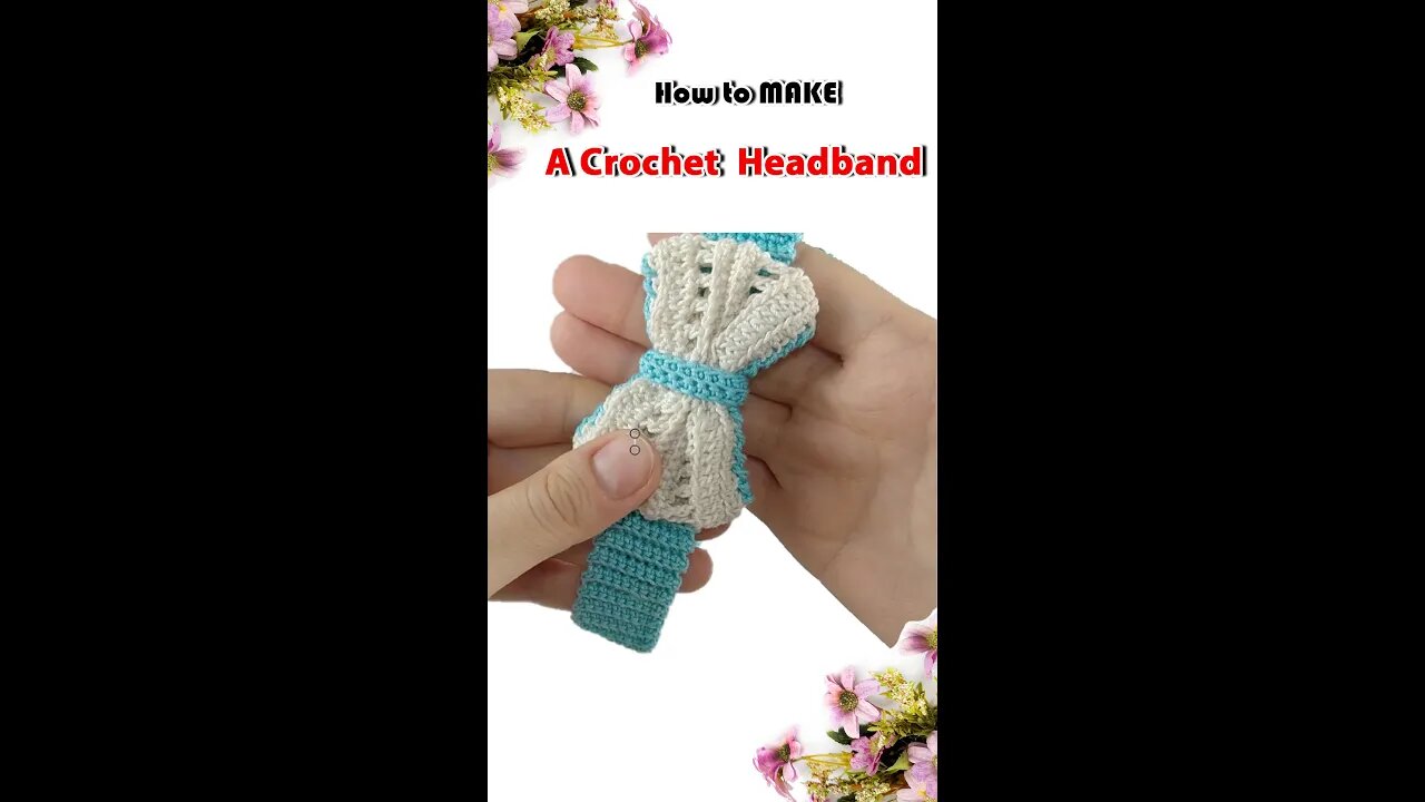 How To Crochet A Headband #shorts