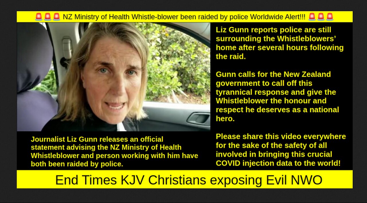 NZ Whistle-blower been raided by police Worldwide Alert!!!