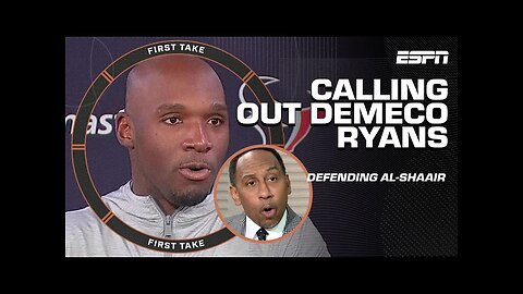 'THAT'S STUPID!' - Stephen A. on DeMeco Ryans' comments DEFENDING Azeez Al-Shaair | First Take