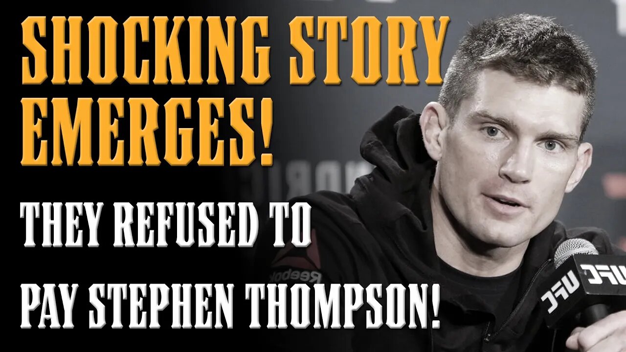 Stephen Thompson NOT Paid for UFC 291 as SHOCKING Backstage Details Emerge!!