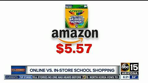 Online vs. in-store back to school shopping