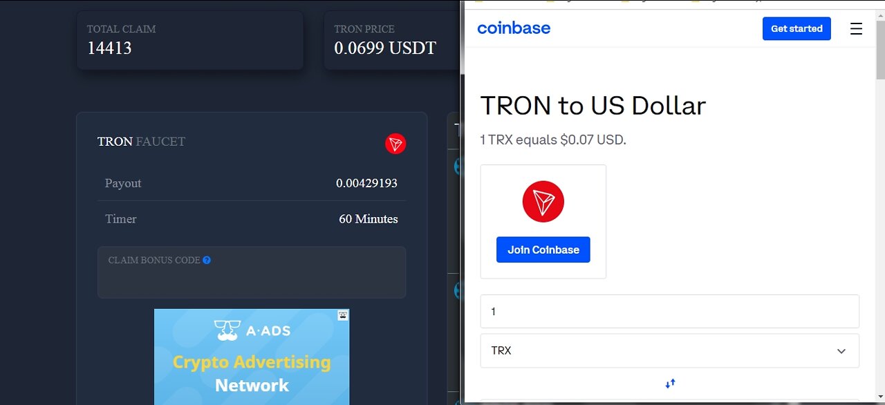 How To Earn Free 429193 TRON TRX Faucet Cryptocurrency At WaterFALL Every 60 minutes With Proof