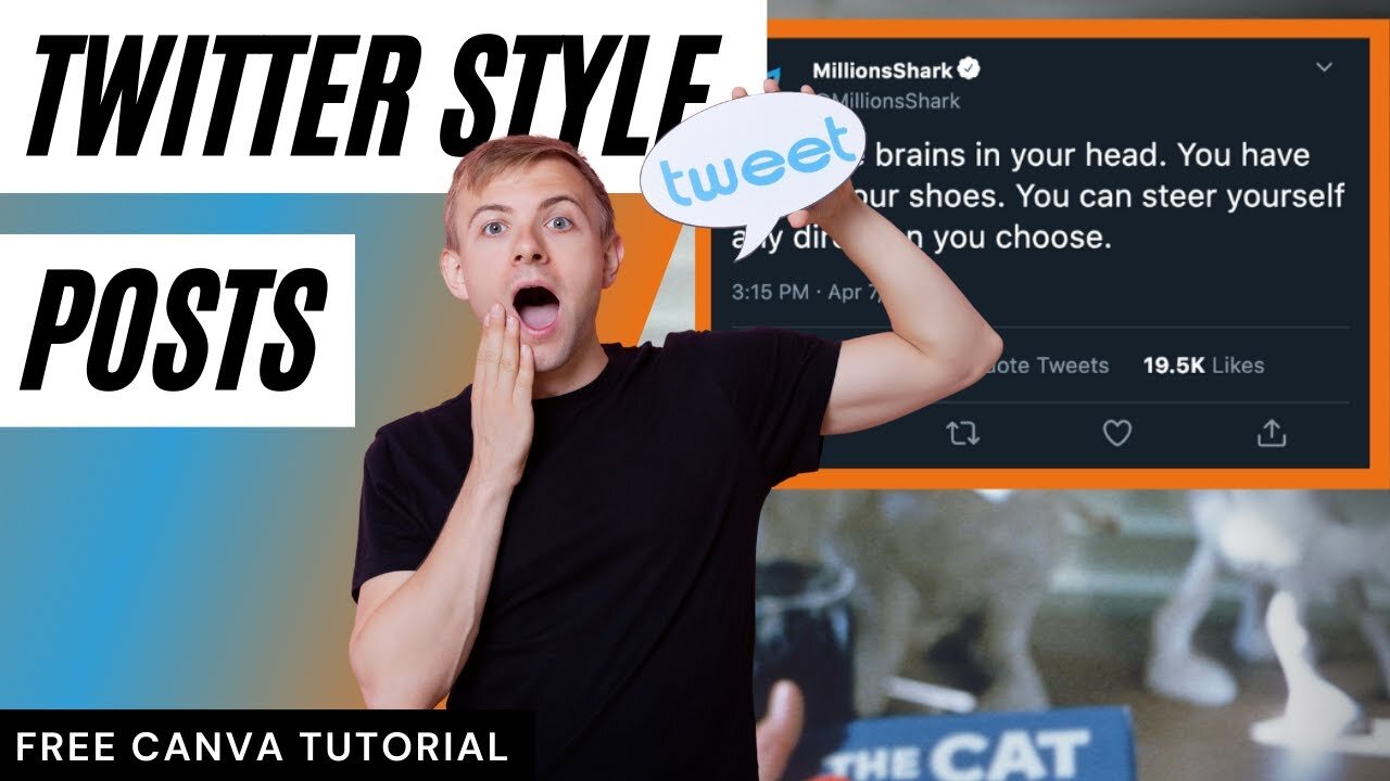 [EASY] How To Make A Twitter Style Post In Canva!!