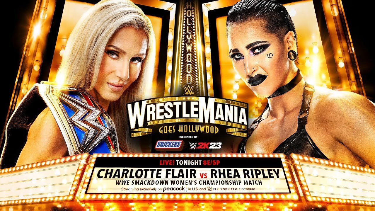 WWE 2K24 Rhea ripley vs charlotte flair