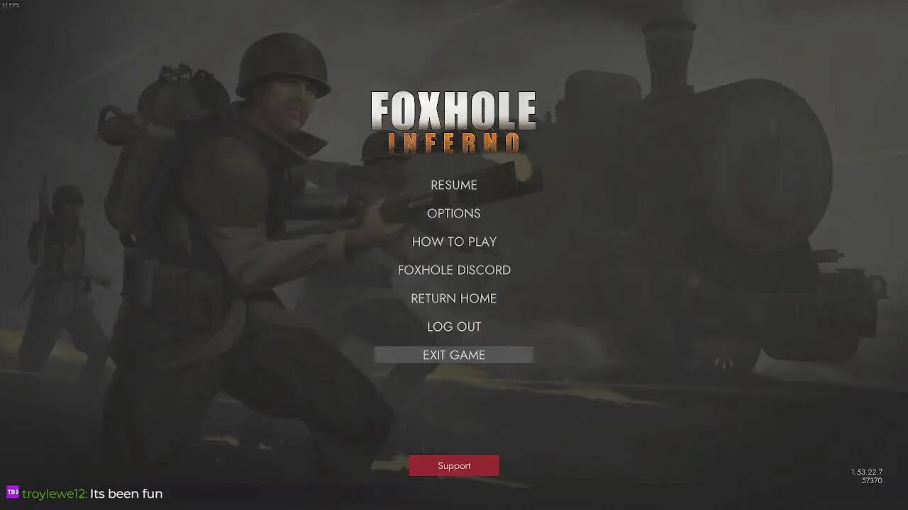 Messing around in Foxhole before work