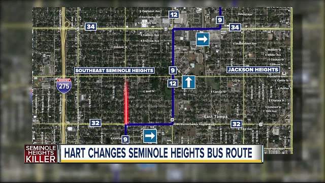 HART changing bus route in wake of Seminole Heights killings