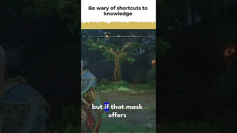 be wary of shortcuts to knowledge - gow ragnarok