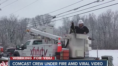 State, Comcast investigating viral video of crashes where truck blocked traffic on icy road