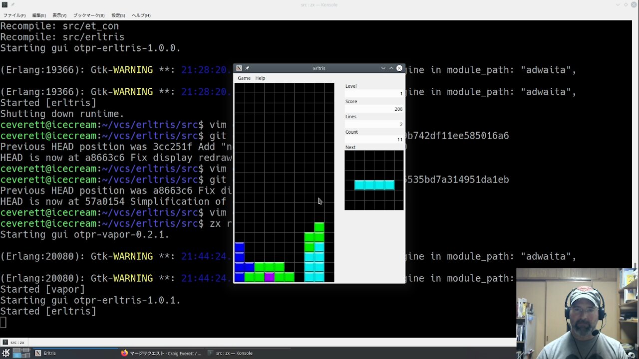 Erlang: Writing a Tetris clone Part 3 - Gameplay rules, final features, and deployment