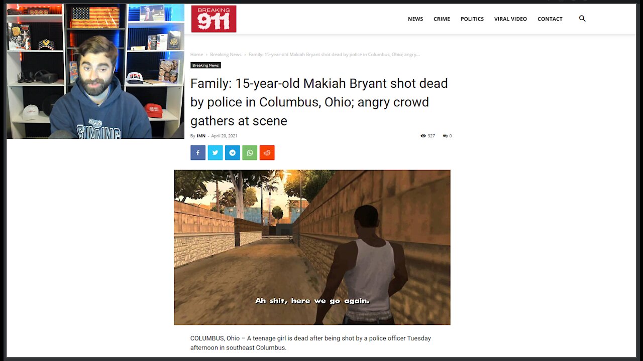 Ma'Kiah Bryant, 15, Called 911; Shot Dead By Police In Columbus Allegedly Trying To Stab Officer!