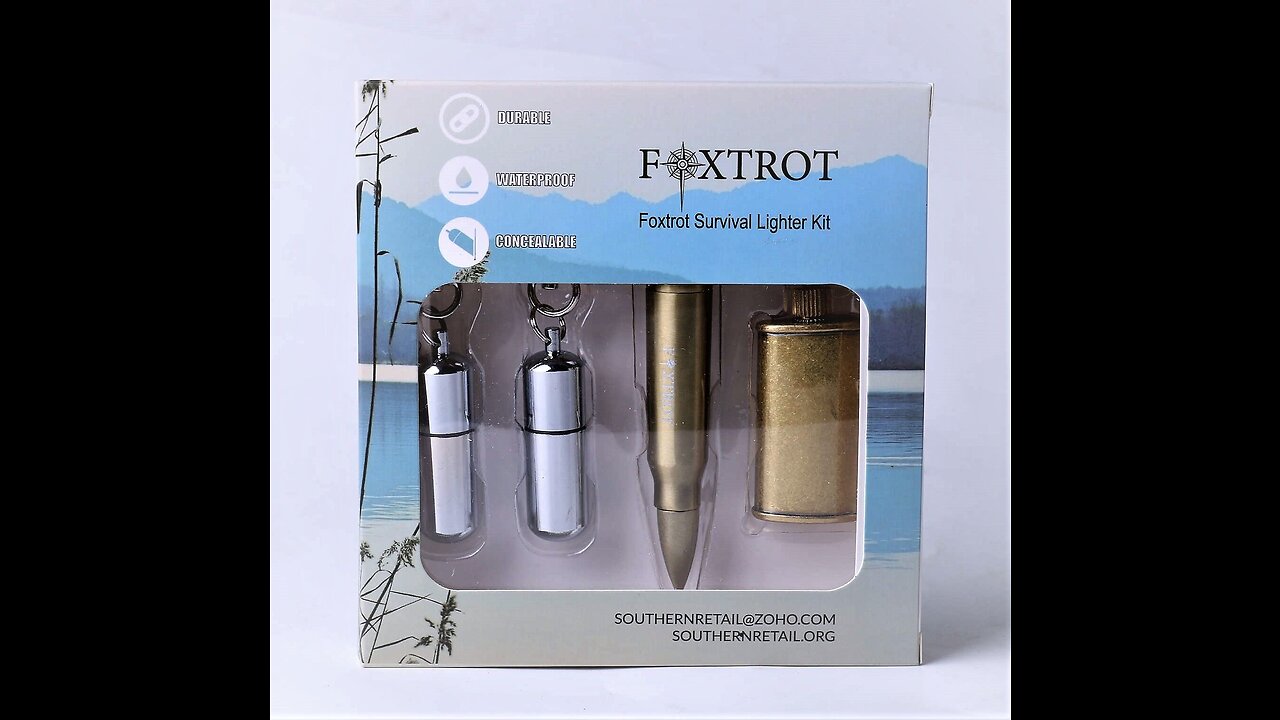 Foxtrot Survival Waterproof Lighter Kit