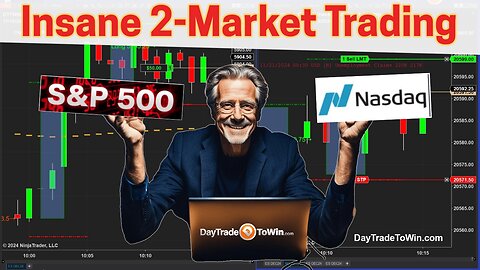 Insane 2 Markets Traded Together - Nasdaq and E-mini S&P 500