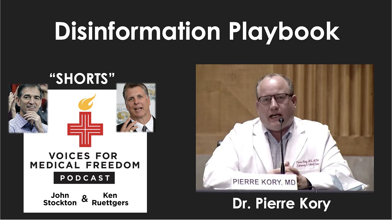 V-Shorts with Dr. Pierre Kory: Disinformation Playbook