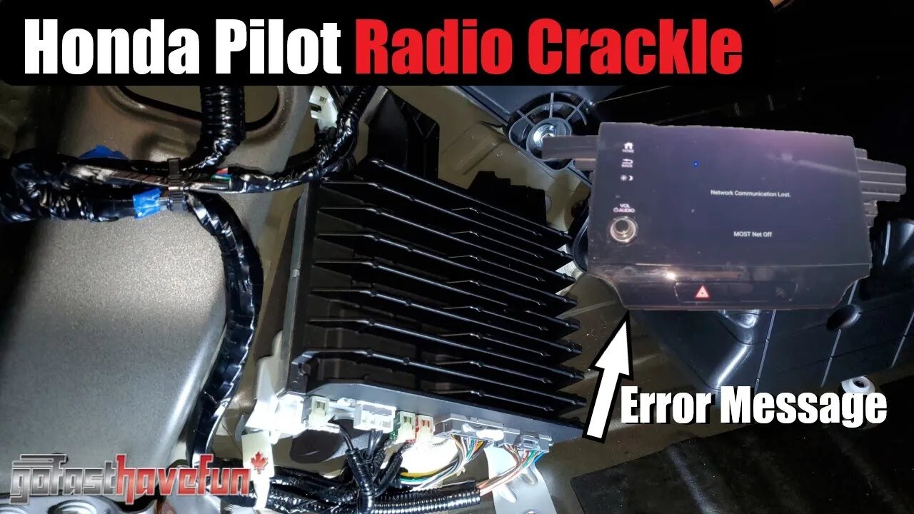 Honda Passport / Pilot stereo crackling, popping, FIX (Network Connection Lost) | AnthonyJ350