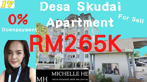 property malaysia Desa Skudai Apartment 0% Downpayment ONLY RM5k Booking Apartment For SALE 公寓出售 ONLY RM265k