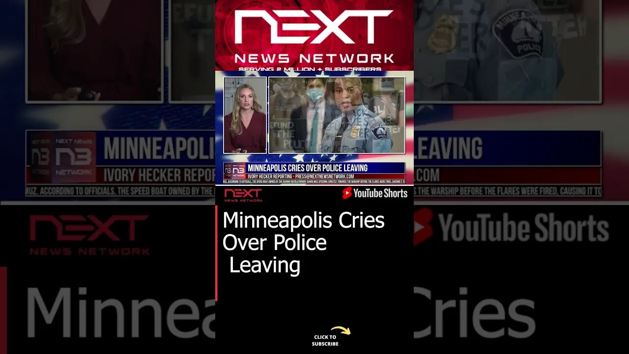 Minneapolis Cries Over Police Leaving #shorts