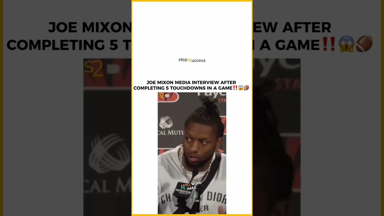 Joe Mixon explains how he stays on Top of his Game🐅 #shorts #cincinnatibengals #whodey