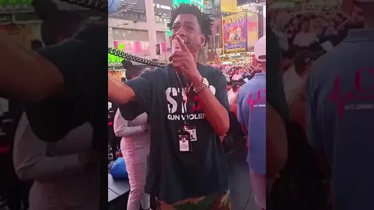 Times Square Takeover Red Steps #gunviolenceawarenessmonth Closing Ceremony 6/30/23 #timessquare