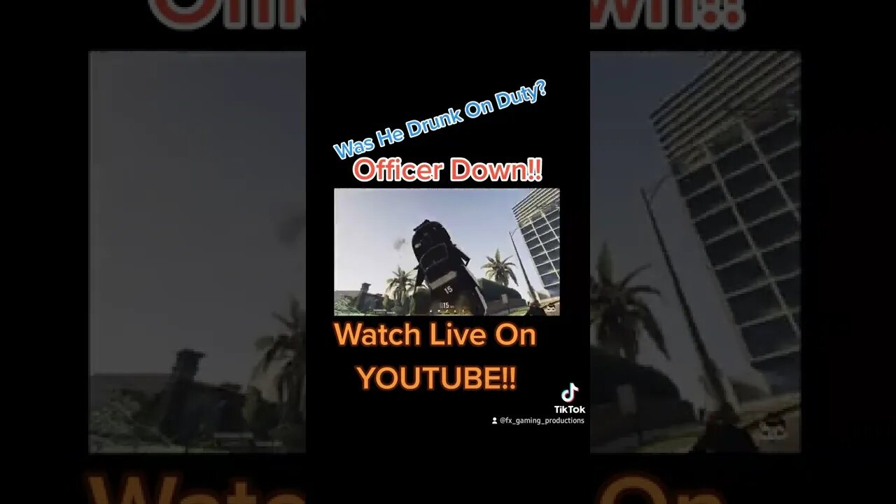 Officer down, Police drunk in duty? How could this happen? @DonDada Roleplay #dondadarp #gtav