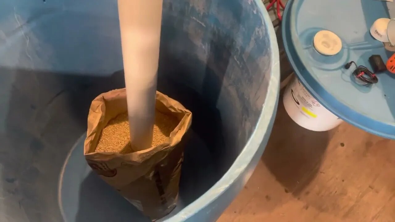 Drying 25 lbs bag of wheat.