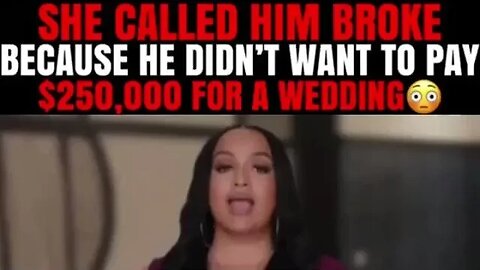 Would you pay $250,000 for a wedding ?