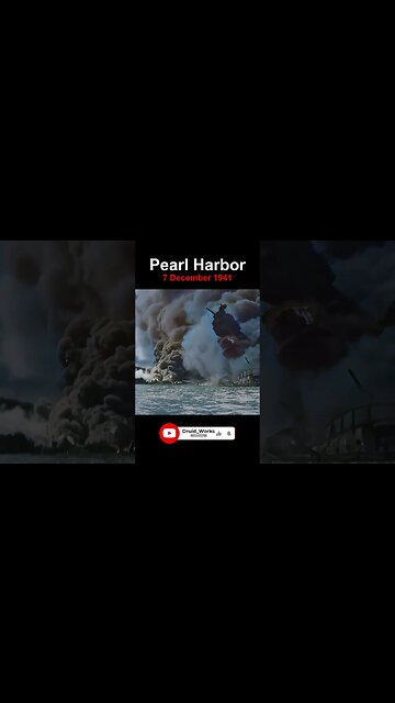 Destruction of Pearl Harbor, 7 December 1941 | 60fps, Colorized, Sound Design, AI Enhanced