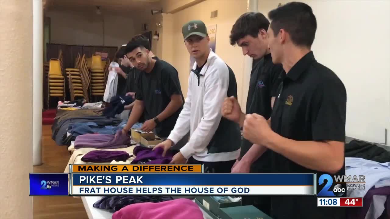 Frat house helps the house of God