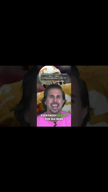 Peyton Manning Tennessee #shorts #football