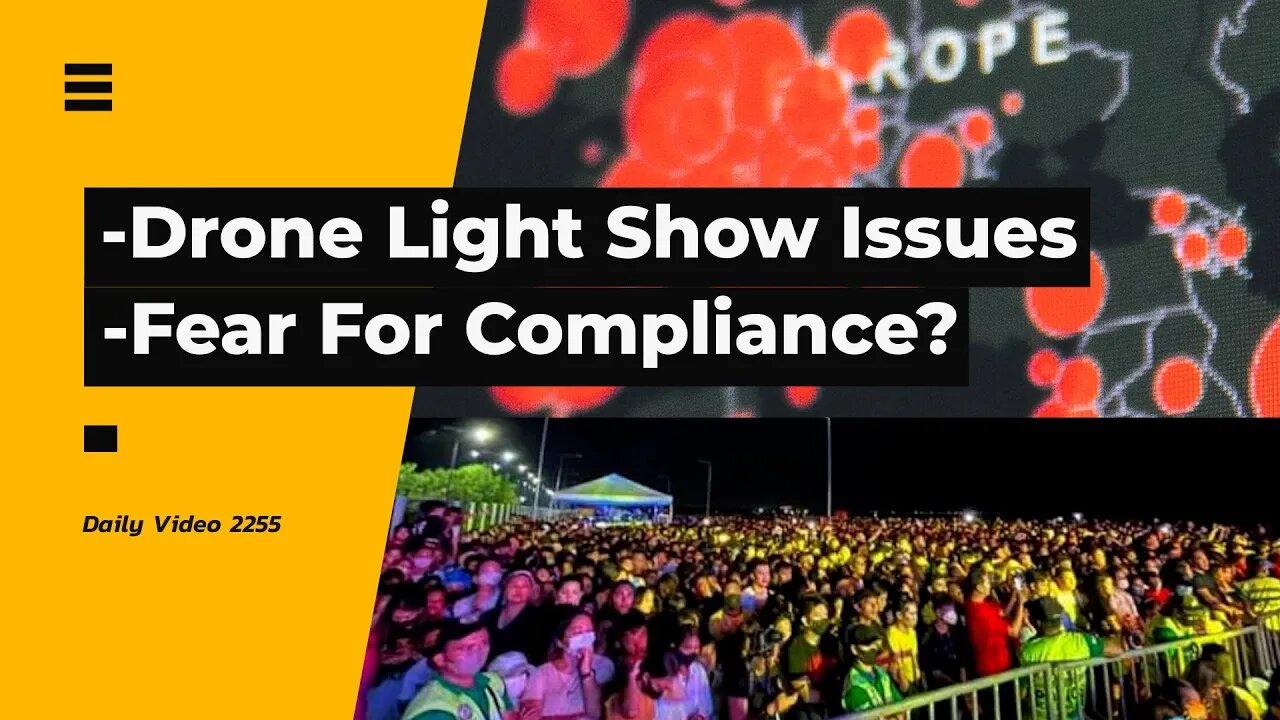 Drone Light Show Connection Interference, Using Fear For Public Lockdown Compliance Message Leaks