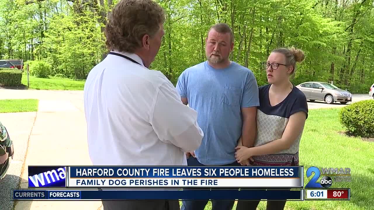 Harford County fire leaves six people homeless