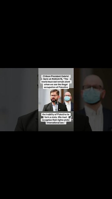 #Chile We Must #Recognize #Palestinian Right To Form #Independent #State.