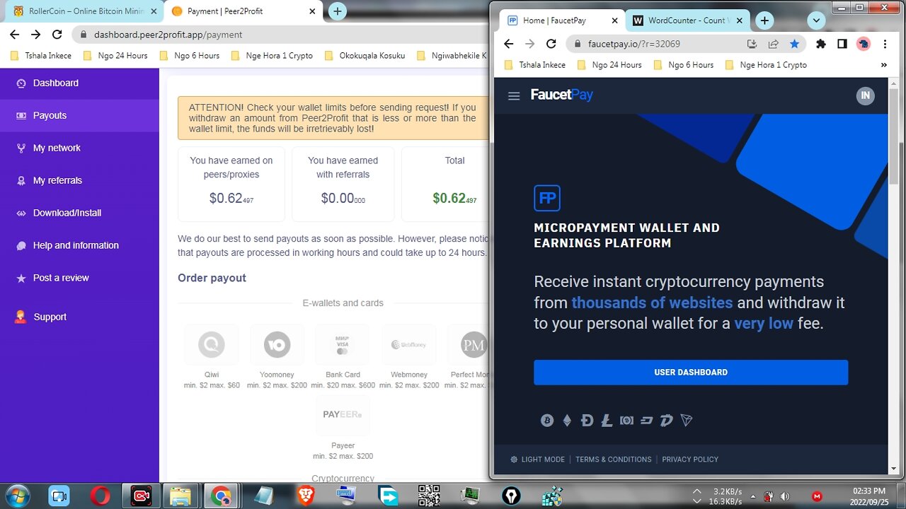 How To Make Money By Mining Free Cash Online At Peer2Profit And Instant Withdraw At FaucetPay