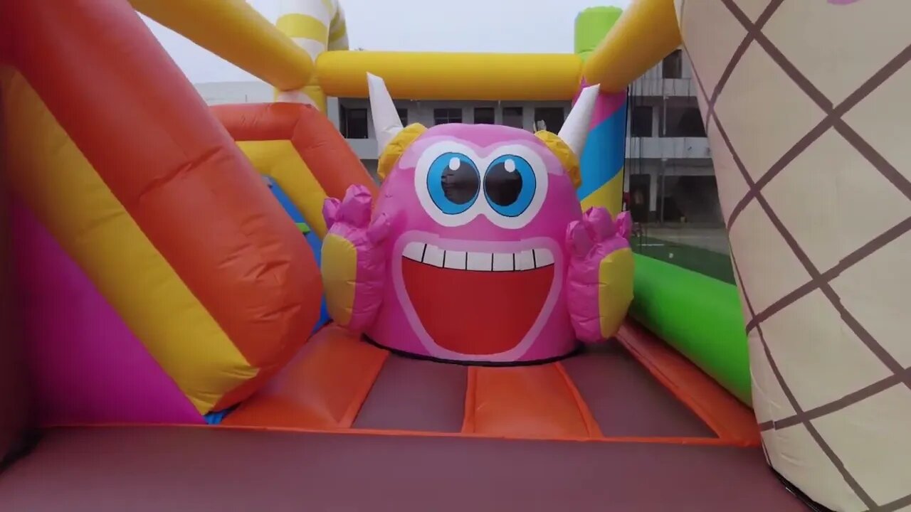 Ice Cream Jumping Castle#slide #bounce #bouncy #castle #inflatablebouncer #inflatable #factory