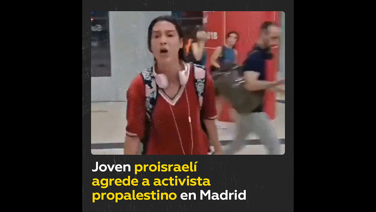 Mujer agrede a activista propalestino en España