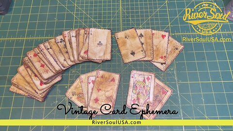 Let's Make Vintage Playing cards | Junk Journaling