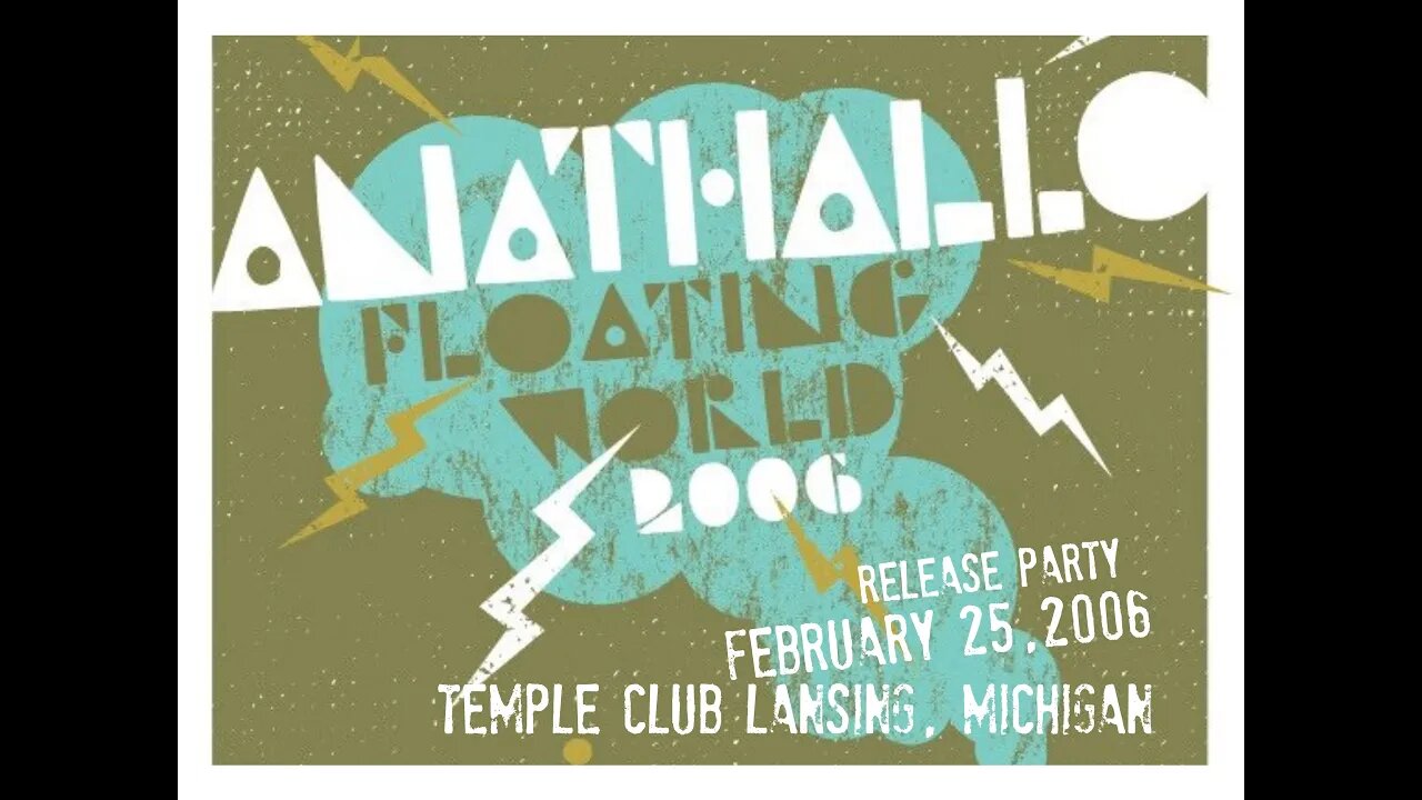 Anathallo 📼 Floating World CD Release Party (Full Set Video) Temple Club, Lansing, Michigan.